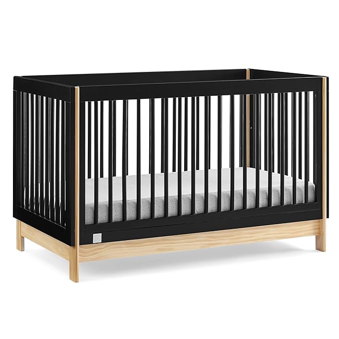 GAP babyGap Tate 4-in-1 Convertible Crib - Greenguard Gold Certified, Ebony/Natural