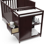 Graco Hadley 5-in-1 Convertible Crib and Changer with Drawer (Espresso) – GREENGUARD Gold Certified, Crib and Changing Table Combo with Drawer, Includes Baby Changing Pad, Converts to Full-Size Bed