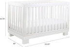Babyletto Modo 3-in-1 Convertible Crib with Toddler Bed Conversion Kit in White, Greenguard Gold Certified