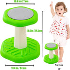 Active Chairs Kids Preschool Wobble Stool - Alternative Flexible Seating Balance Wiggle Stool for Classroom,Preschool,Kindergarten&Elementary School,Active Sensory Chairs,Ages3-8,Green(14in)