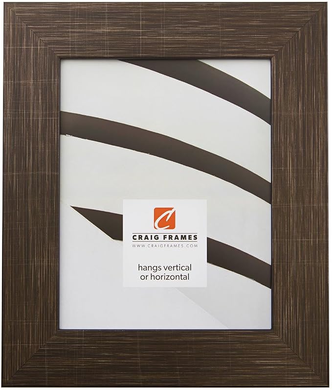 Craig Frames 16x20 Distressed Black Picture Frame for Posters and Photos | Lightweight shatter resistant acrylic facing with a rigid backing board, made in the USA