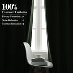 Extra Wide 100% Blackout Linen Textured Curtains - Room Dividers, W200 x L96 (1 Panel), Pinch Pleat Drapes for Living Room, Full Light Block Out Drapery for Sliding Door, Fog Green