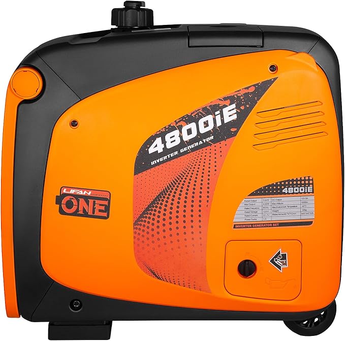 LIFAN 4800W Portable Inverter Generator with Dual Start Mode – Quiet, Fuel-Efficient, and Compact for Home, RV, and Outdoor Use (LF4800iE)