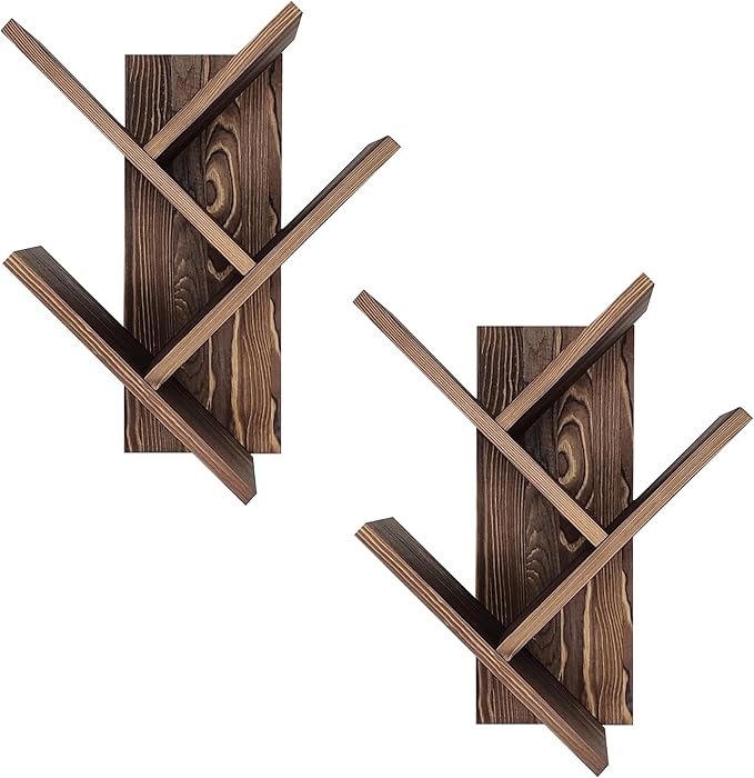 Tree Bookshelf 7-Tier | Wall Bookshelf | Book Organizer | Solid Wood Bookshelf for Kids | Floating Bookshelf Organizer