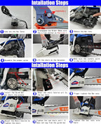 62cc 20 Inch Gas Chainsaw 2-Stroke Petrol Gasoline Chain Saw for Wood Cutting Logging Yard Work