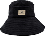 Sauna Hat Towel Japan Brand for Men and Women, Washable Sauna Hat (Black)