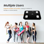 Scale for Body Weight, Accurate Weight Scale with LCD Display, Capacity upto 400 lbs, Smart BMI Scale, High Accuracy Digital Bathroom Scale, 18 Body Composition Analyzer Sync with Fitness App
