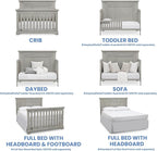 Delta Children Simmons Kids SlumberTime Paloma 4-in-1 Convertible Baby Crib - Greenguard Gold Certified, Rustic Mist