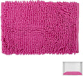 Locker Rug school girl rugs Carpet Chenille 100% Microfiber Locker Carpet with Non Skid Backing Locker Decorations (Rose Red, 11.5X17.5)