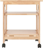Winsome Mission 2-Shelf Wood Mobile Printer Stand, Brown (81628)