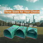 72 Gallon Leaf Collector,3-Pack Yard Waste Bags,Large Dustpan-Type Lawn and Leaf Bags, Leaf Bags for Yard Debris,Grass Clippings,Collapsible Trash Can for Parties,Laundry,Camping