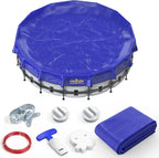 Pool Covers for Above Ground Pools - 18 ft Round Winter Pool Cover, Extra Durable Cold- and UV-Resistant Heavy-Duty Swimming Pool Cover for Winterizing