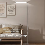 LED Floor Lamp 78ines Tall Floor Lamp 80W White Mordern Office Standing Lights Eye-Care Reading Lamps for Living Room Study Bedroom 4000K Daylight
