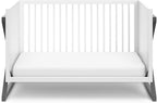 Storkcraft Equinox 3-in-1 Convertible Crib (Gray) – Easily Converts to Toddler Bed and Daybed, 3-Position Adjustable Mattress Support Base, Modern Two-Tone Design for Contemporary Nursery