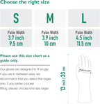 COOLJOB Small Reusable Rubber Dishwashing Cleaning Gloves for Kitchen Bathroom, Non-Slip Grippy Long Dish Washing Gloves with Flocked Cotton Liner, Flexible Durable & Waterproof, Mint Green, 1 Pair