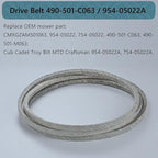 1/2 x 108'' Drive Belt 490-501-C063 / 954-05022A, Mower Deck Belt for CUB Cadet 490-501-C063 Drive Belt 46" Deck 05022 XT1 XT2 LX46 LT46 954-05022A (490-501-C063/954-05022)
