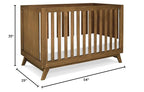 DaVinci Otto 3-in-1 Convertible Crib in Walnut, Greenguard Gold Certified