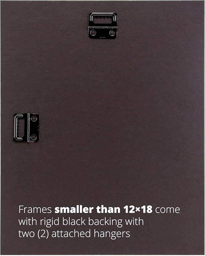Craig Frames 18x30 Light Walnut Brown Poster Frame for Posters and Photos | Lightweight shatter resistant acrylic facing with a rigid backing board, made in the USA