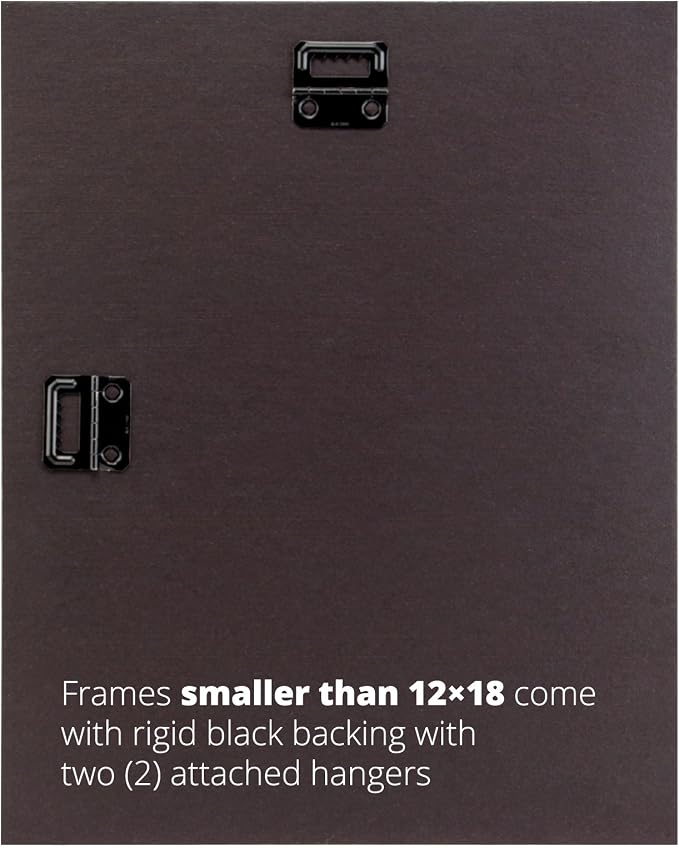 Craig Frames 9x19 Light Walnut Brown Picture Frame for Posters and Photos | Lightweight shatter resistant acrylic facing with a rigid backing board, made in the USA