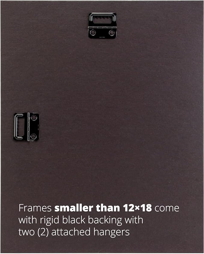 Craig Frames 7x22 Light Walnut Brown Picture Frame for Posters and Photos | Lightweight shatter resistant acrylic facing with a rigid backing board, made in the USA