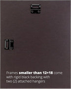 Craig Frames FM26DKW 10 by 13-Inch Picture Frame, Smooth Wrap Finish, 1.26-Inch Wide, Dark Brown