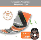 Cluparis 151-Feet Super Heavy Duty Trimmer Line .155-Inch-by-1-Pound Twist Pro Trimmer Line Bulk 3-Component Tri-Extrusion Weed Eater String with Super Line Cutter