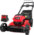 Powersmart 80V 21IN Brushless Cordless Lawn Mower Battery Lawn Mower with 6.0Ah Battery and Charger