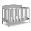 Graco Benton 5-in-1 Convertible Crib (Pebble Gray) – GREENGUARD Gold Certified, Converts from Baby Crib to Toddler Bed, Daybed and Full-Size Bed, Fits Standard Full-Size Crib Mattress