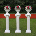 Efavormart 4 Pillars/Set 3ft Tall Roman Decorative Wedding Party Columns PVC Pillars 36" Height (Adjustable)