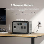 OUKITEL P800 Portable Solar Generator(2025 NEW), 512Wh Solar Power Station with 2x800W AC Outlets (1600W Peak), 500W Fast Charging, Emergency Power Station for Home, Camping & RVs, Battery Backup