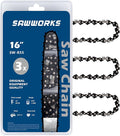 3-Pack Stihl Chainsaw Chain 16 Inch 3/8"LP Pitch .043" Gauge 55 Drive Links Fits 61PMMC3-55 Stihl MS170, MS171, MS180c, Oregon R55 and More