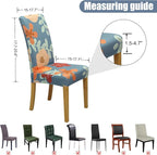 Dining Chair Covers, Stretch Seat Covers, Washable Furniture Protector | 4 Pack, Washable, Stretch Fit, Soft, Non Slip, Dining Chair Covers, Seat Protector, Furniture Cover,Easy Clean
