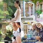 Wind Chimes for Outside,Outdoor Wind Chimes for Mother & Grandma - Large Garden Hanging Decor with Tree of Life Engraving, Perfect for Yard, Home, Christmas, Birthdays