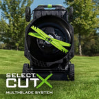 EGO POWER+ Electric Lawn Mower, Self-Propelled Cordless with Select Cut and Touch Drive, Includes (2) 56V 6.0Ah Batteries and Rapid Charger - LM2134SP-2