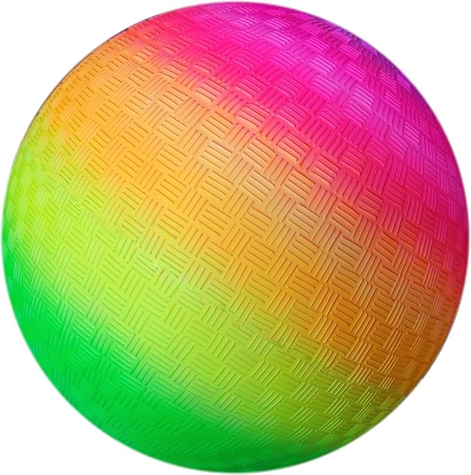 AppleRound 8.5-inch Dodgeball Playground Balls, Pack of 4 Balls with 1 Pump, Official Size for Dodge Ball, Handball, Camps and Schools