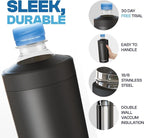 Frost Buddy XL Can Cooler - Fits 12/16/20/24 oz Cans & Bottles (Black) | Keeps drinks chilled 12+ hrs | No sweat, no condensation | Fits slim & standard cans