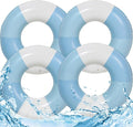 4PCS Floats for Adults Rings Striped Pool Float Large Swim Ring for Adults,30 Inch Classic Striped Teens Adult Inner Tubes Summer Beach Bachelorette Party