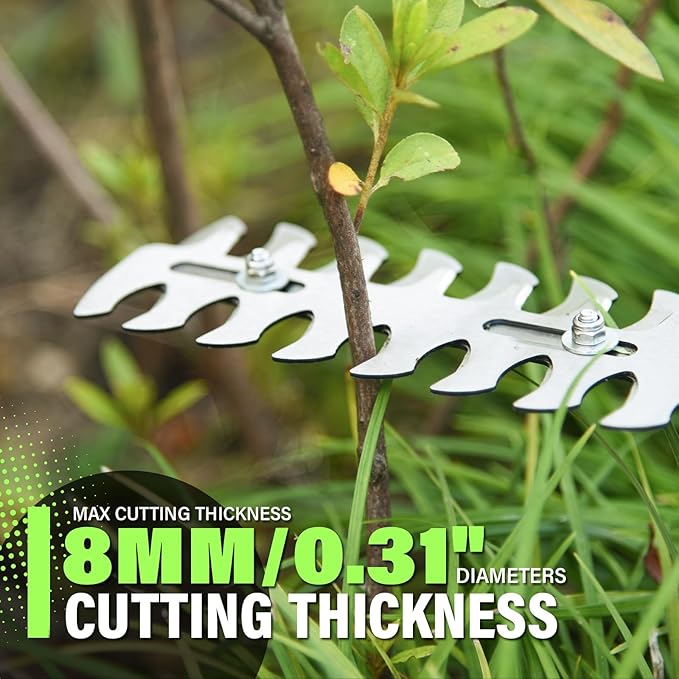 SOYUS Hedge Trimmer Cordless, 2-in-1 Handheld Hedge Trimmers, 20V Electric Grass Shear & Shrubbery Trimmer, Battery Operated Grass Cutter for Garden/Lawn with Charger and Battery