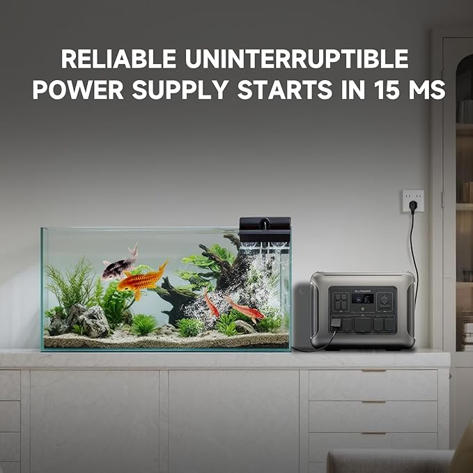 ALLPOWERS R2500 Portable Power Station, 2016Wh LiFePO4 Battery Backup with 4x 2500W AC Outputs, Solar Generator for 13 Devices, Solar Power Bank, 1 Hour Fast Charge, for Home Outdoors Camping RVs
