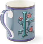 Spode Kit Kemp 12oz Mug in Fine China, H Initial - Custom Coffee Cup for Hot Beverages, Personalized Gift Idea for Her, Him, Friends, Coffee Lovers - Stylish Letter Mug for Daily Use, Dishwasher Safe