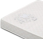 Delta Children Emery Mini Convertible Baby Crib & Twinkle Stars 3-Inch Waterproof Mini Crib Mattress, Dark Chocolate
