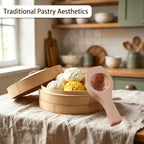 Wooden Bao Bun Maker | Handcrafted, Food-Grade Hardwood, Multi-Purpose, Ergonomic Handle, Non-Stick Surface