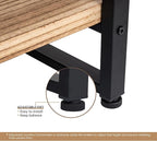 3 Tier Solid Real Wood Bookshelf Rustic Industrial Style, Wooden Storage Shelves Etagere Bookcase Book Shelf Display Shelf for Home Office