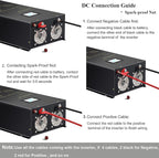 WZRELB 10000W 24V DC Split Phase Pure Sine Wave Inverter 120VAC 240VAC Output Power Converter Off Grid with High Efficiency up to 91.6%