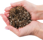 Gardenera Fern + Perlite Soil Mix - 10 Quart - for Repotting and Planting Succulents and Cactuses (4 Bags of 5 Quart)