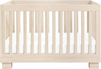 babyletto Modo 3-in-1 Convertible Crib with Toddler Bed Conversion Kit in Washed Natural, Greenguard Gold Certified