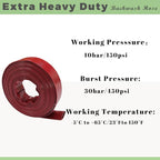 Eastrans 2 IN x 50 FT Pool Backwash Hose, Extra Heavy Duty Discharge Hose,10 Bar Working Pressure, 30 Bar Burst Pressure,Wall Thickness 1.8mm, High pressure resistance,Ultra Strong Wear Resistance