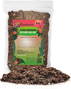 GARDENERA Ixora Plant Potting Soil - Enhance Blossoming and Health with Professional Grade Nutrient-Rich Mix - 3 Quart