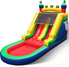 Commercial Inflatable Water Slide for Adults Kids, 100% PVC Inflatable Castle Big Water Slide with 950W Blower, Splash Pool, Large Waterslide Bounce House for Backyard Party, Outdoor Park, 21×9×12ft