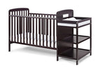 Suite Bebe Ramsey 3 in 1 Convertible Crib and Changer in an Espresso Finish